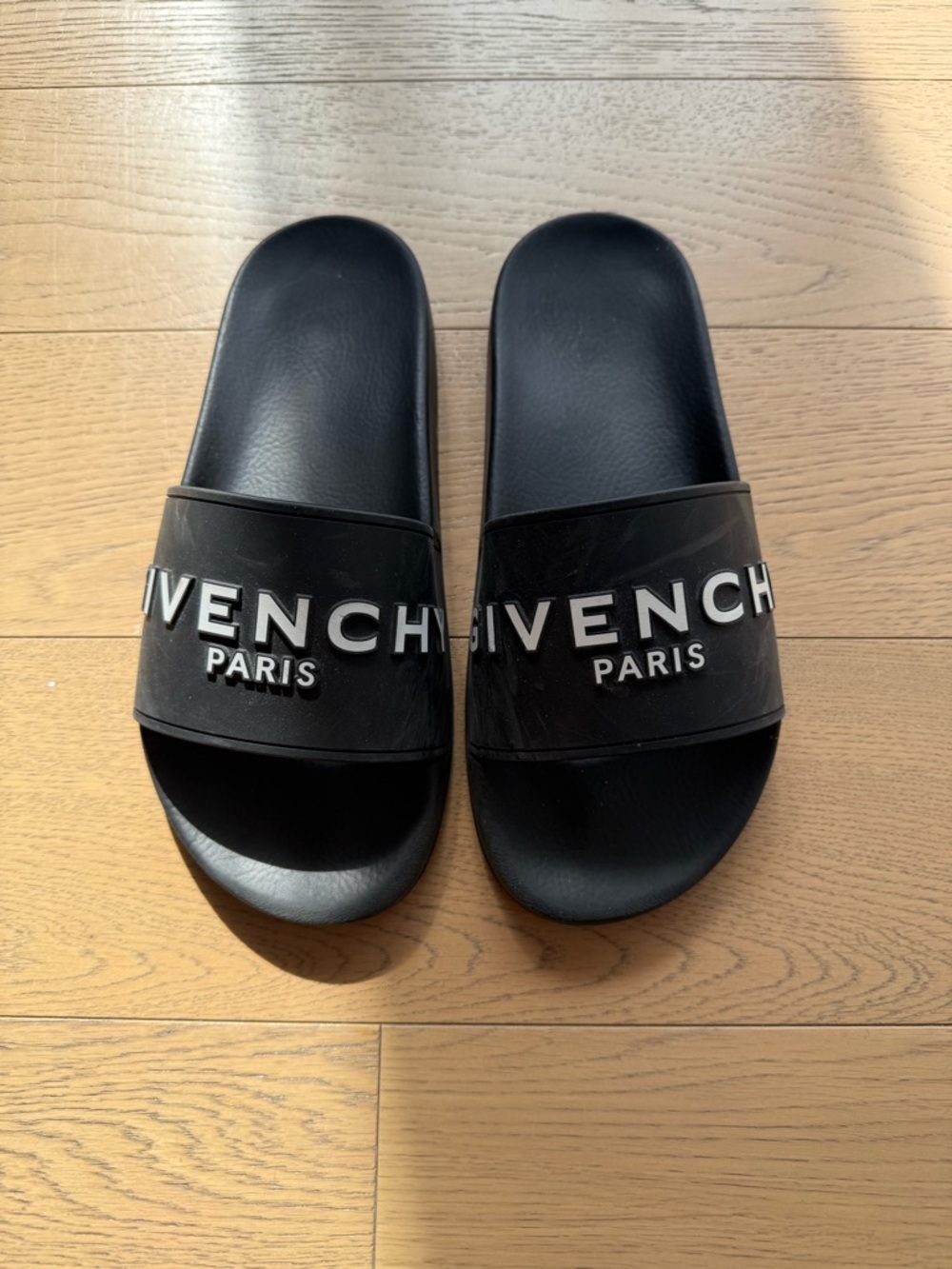 Givenchy Black Logo Slide Sandals